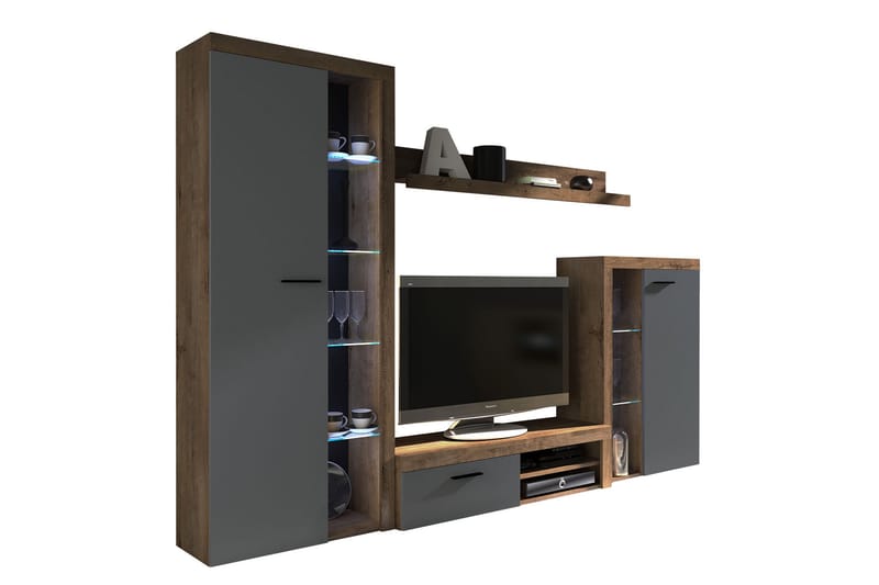 Rumba TV-møbelsett - Beige / Grå /  Hvit - Møbler - Mediamøbel & tv møbel - TV-møbelsett