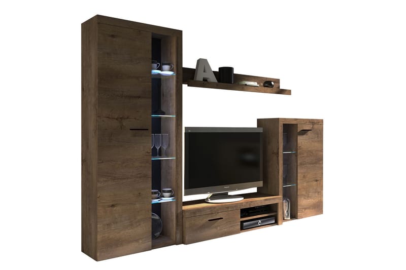 Rumba TV-møbelsett - Brun - Møbler - Mediamøbel & tv møbel - TV-møbelsett