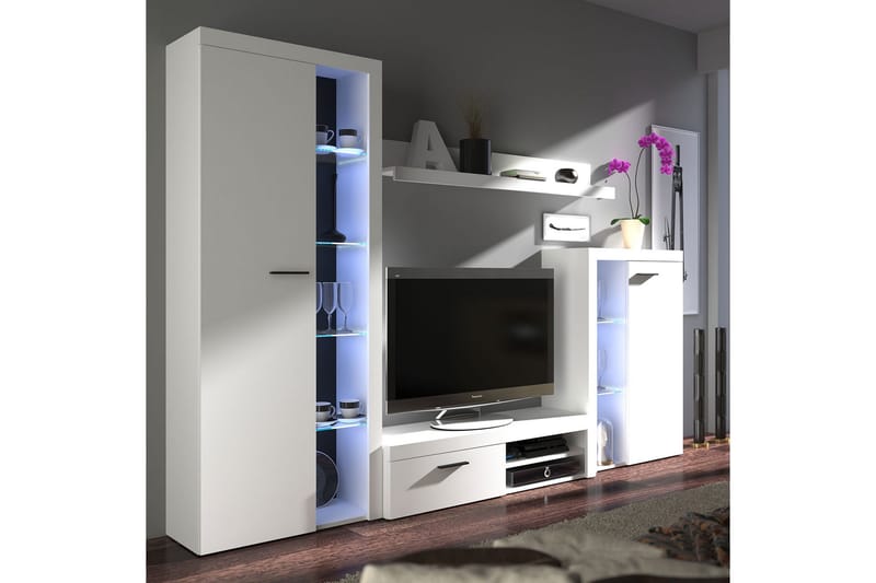 Rumba TV-møbelsett - Hvit - Møbler - Mediamøbel & tv møbel - TV-møbelsett