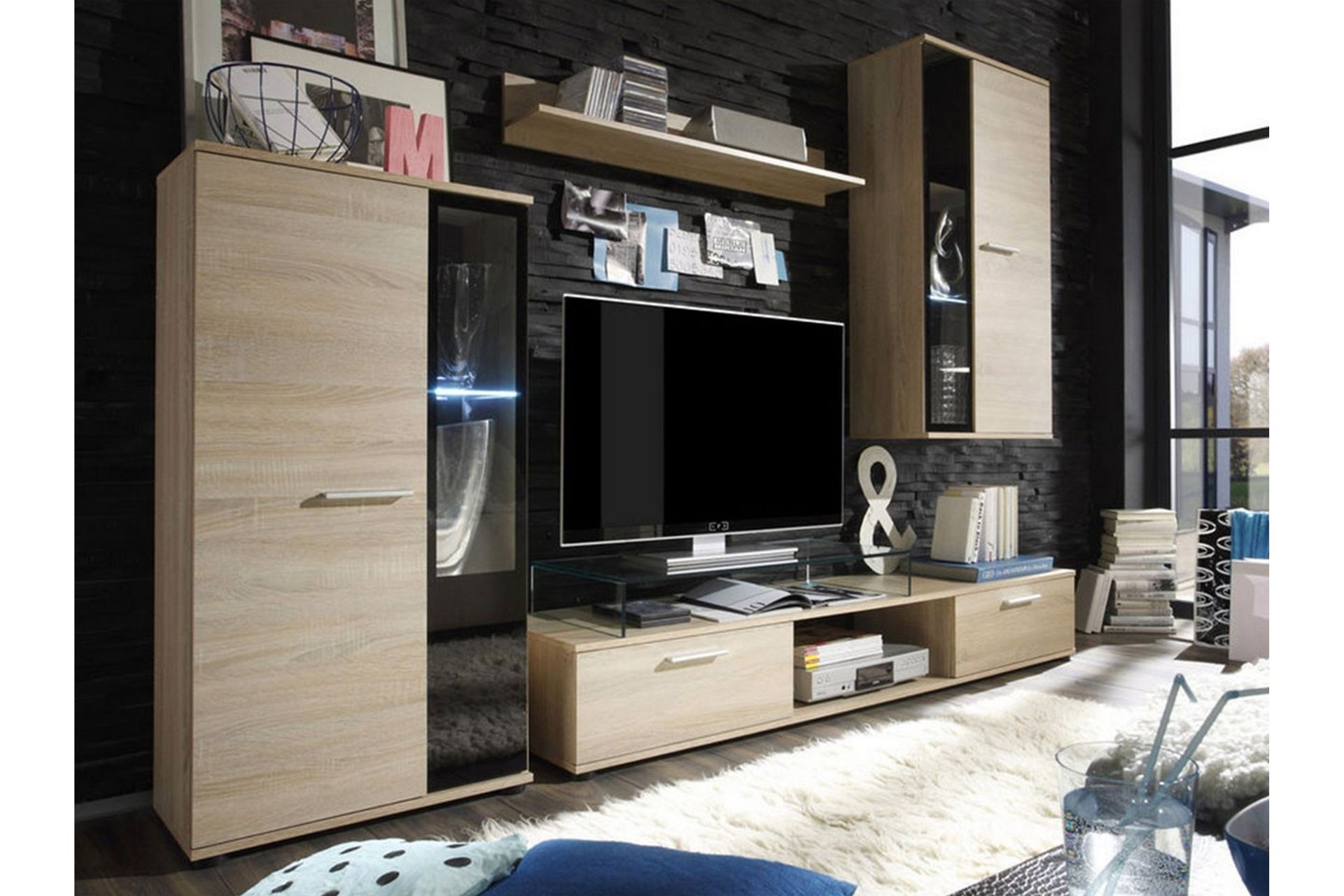 Salsa Mediamøbler - Beige - Møbler - Mediamøbel & tv møbel - TV-møbelsett
