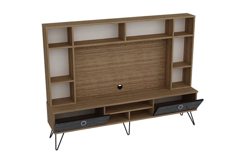 Sincerely TV-Møbelsett 180 cm - Valnøtt|Svart - Møbler - Mediamøbel & tv møbel - TV-møbelsett