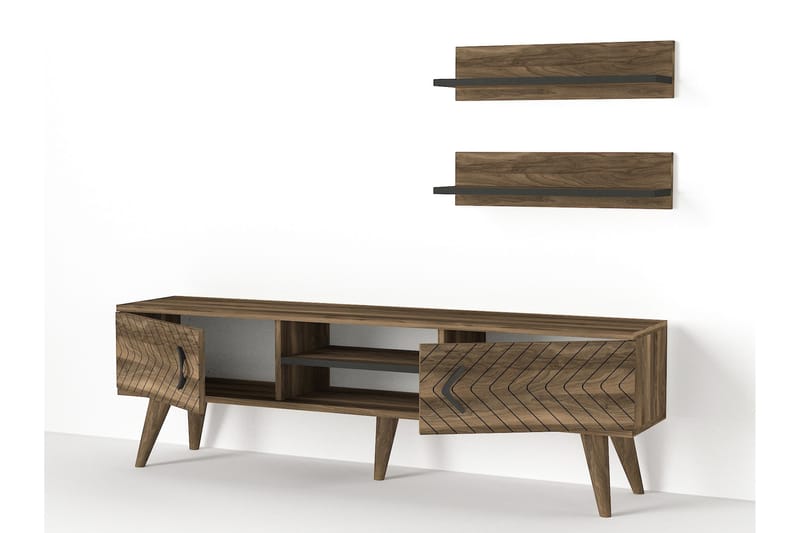 Tera Home TV-benk med Vegghylle - Møbler - Mediamøbel & tv m�øbel - TV-møbelsett