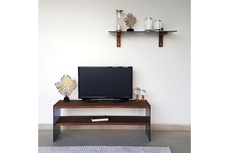 Tomassoni TV-møbelsett 45 cm - Valnøtt - Møbler - Mediamøbel & tv møbel - TV-møbelsett
