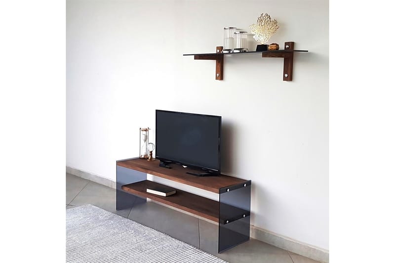 Tomassoni TV-møbelsett 45 cm - Valnøtt - Møbler - Mediamøbel & tv møbel - TV-møbelsett