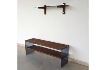 Tomassoni TV-møbelsett 45 cm - Valnøtt - Møbler - Mediamøbel & tv møbel - TV-møbelsett