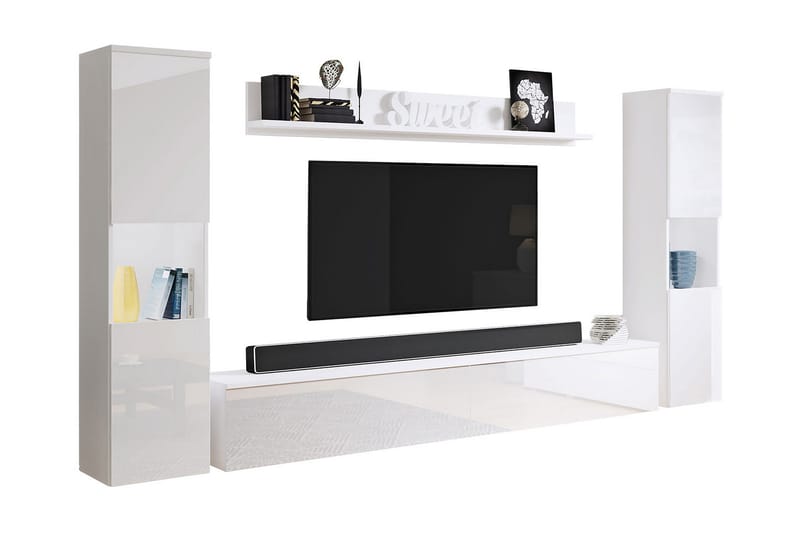 Tv-møbelsett - Hvit - Møbler - Mediamøbel & tv møbel - TV-møbelsett