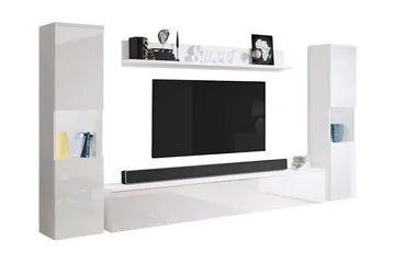 Tv-møbelsett - Hvit - Møbler - Mediamøbel & tv møbel - TV-møbelsett