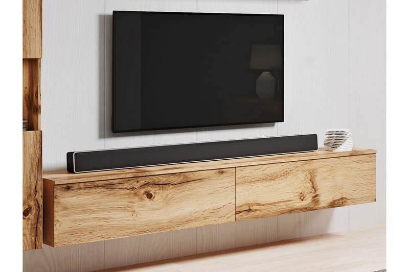 Tv-møbelsett - Natur/Hvit - TV-møbelsett