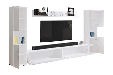 Tv-møbelsett - Natur/Hvit - Møbler - Mediamøbel & tv møbel - TV-møbelsett