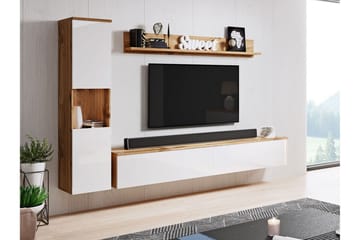 Tv-møbelsett - Natur/Hvit - Møbler - Mediamøbel & tv møbel - TV-møbelsett
