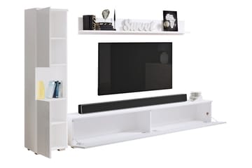 Tv-møbelsett - Natur/Hvit - Møbler - Mediamøbel & tv møbel - TV-møbelsett
