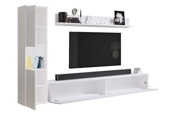 Tv-møbelsett - Natur/Hvit - Møbler - Mediamøbel & tv møbel - TV-møbelsett