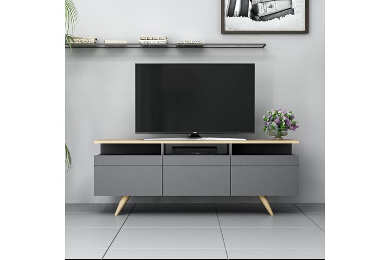 TV Unit Antrasitt|Eik - Møbler - Mediamøbel & tv møbel - TV-møbelsett