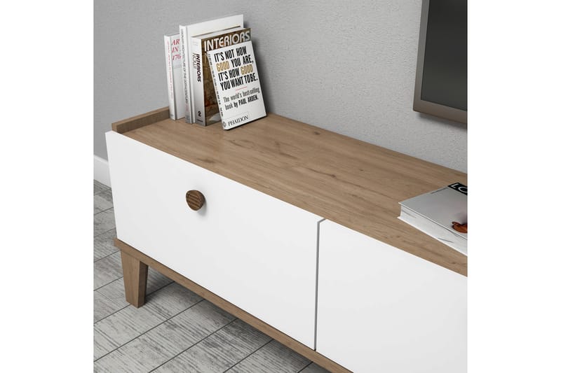 TV Unit Eik|Hvit - Møbler - Mediamøbel & tv møbel - TV-møbelsett