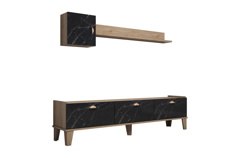 TV Unit Eik|Marmor - Møbler - Mediamøbel & tv møbel - TV-møbelsett