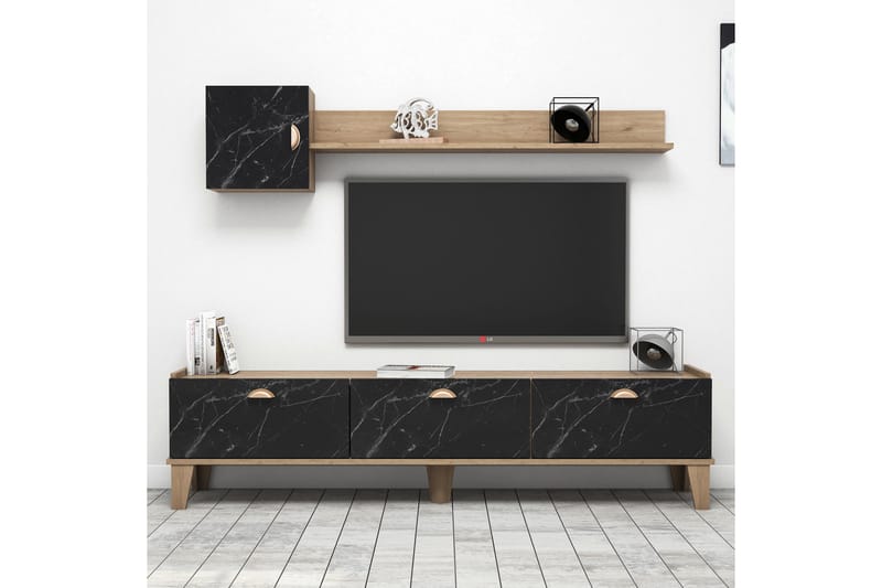 TV Unit Eik|Marmor - Møbler - Mediamøbel & tv møbel - TV-møbelsett