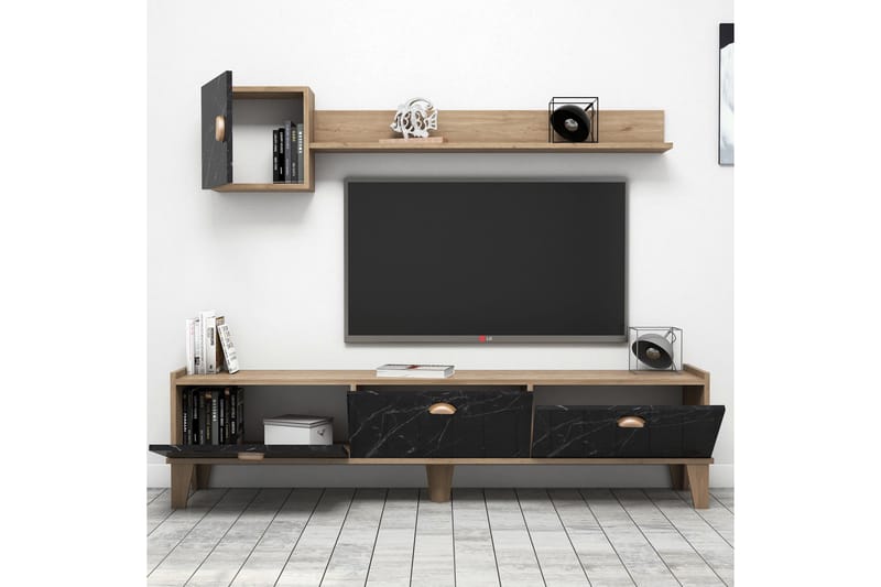 TV Unit Eik|Marmor - Møbler - Mediamøbel & tv møbel - TV-møbelsett