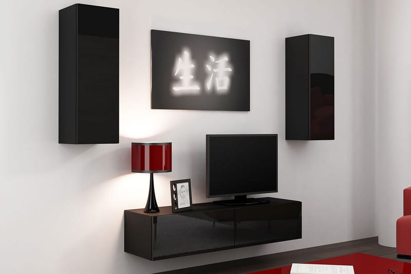 Vigo TV-møbelsett 210x40x180 cm - TV-møbelsett