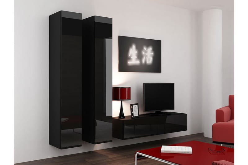 Vigo TV-møbelsett 220x40x180 cm - Møbler - Mediamøbel & tv møbel - TV-møbelsett