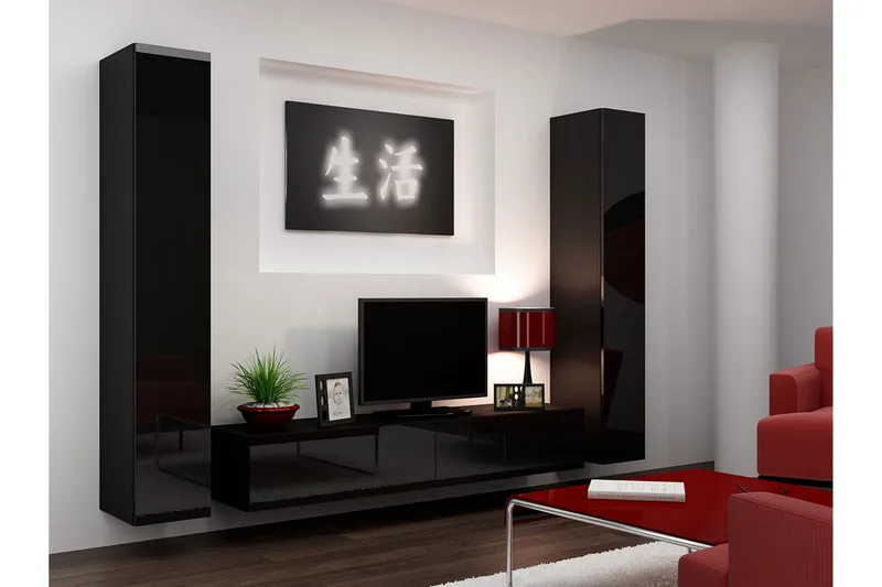 Vigo TV-møbelsett 260x40x180 cm, undefined