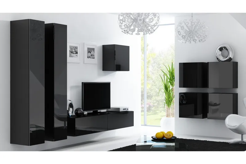 Vigo TV-møbelsett 260x40x180 cm, undefined