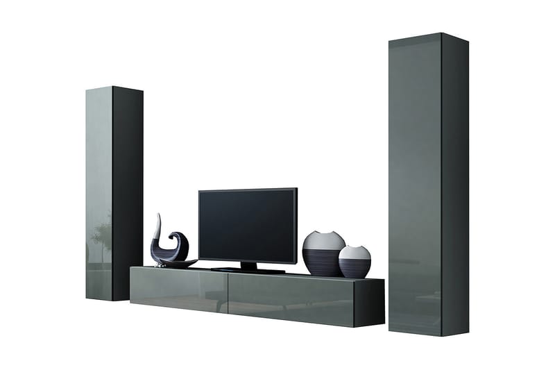 Vigo TV-møbelsett 260x40x180 cm - Møbler - Mediamøbel & tv møbel - TV-møbelsett