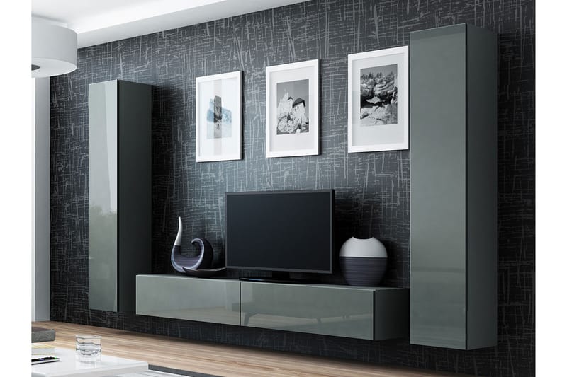 Vigo TV-møbelsett 260x40x180 cm - Møbler - Mediamøbel & tv møbel - TV-møbelsett