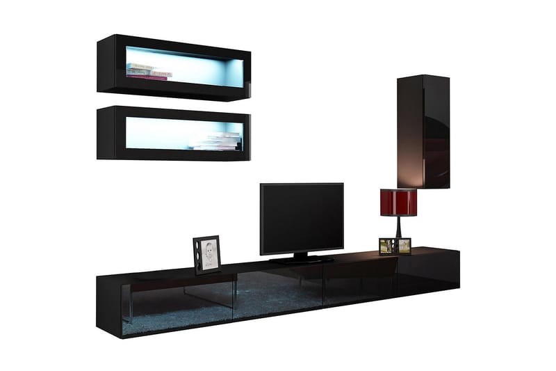 Vigo TV-møbelsett 280x40x180 cm - Møbler - Mediamøbel & tv møbel - TV-møbelsett