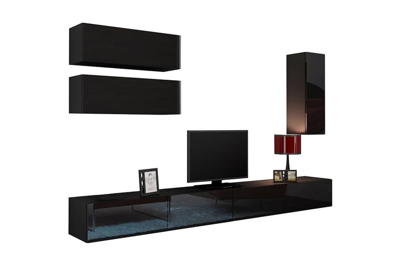 Vigo TV-møbelsett 280x40x180 cm - Møbler - Mediamøbel & tv møbel - TV-møbelsett