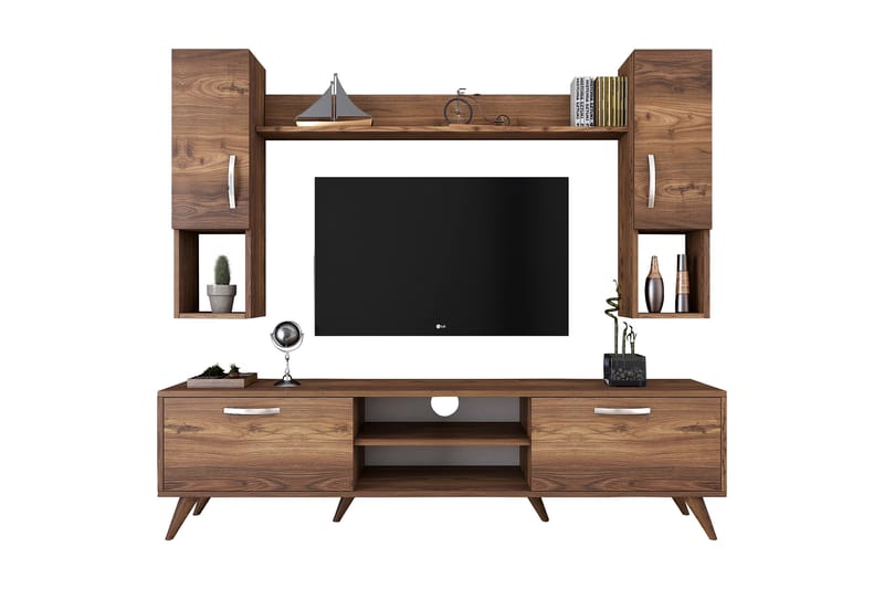 Virkesbo TV-Møbelsett 180 cm - Brun - Møbler - Mediam�øbel & tv møbel - TV-møbelsett