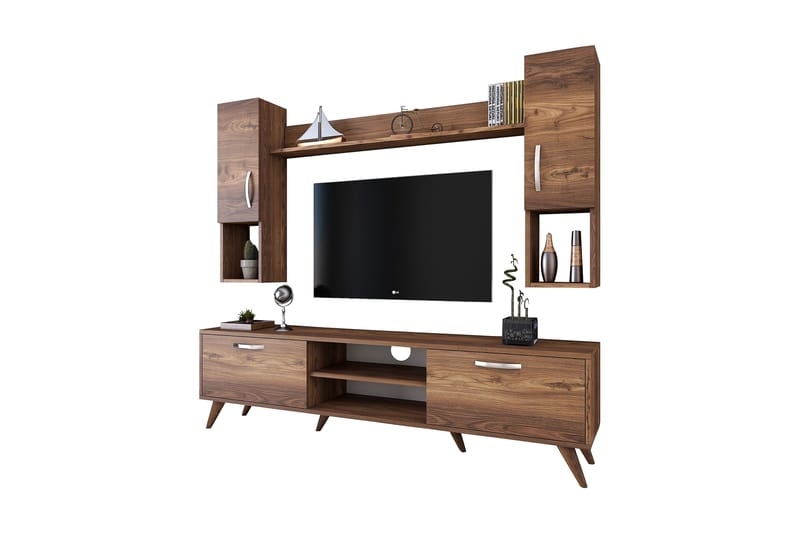 Virkesbo TV-Møbelsett 180 cm - Brun - Møbler - Mediamøbel & tv møbel - TV-møbelsett
