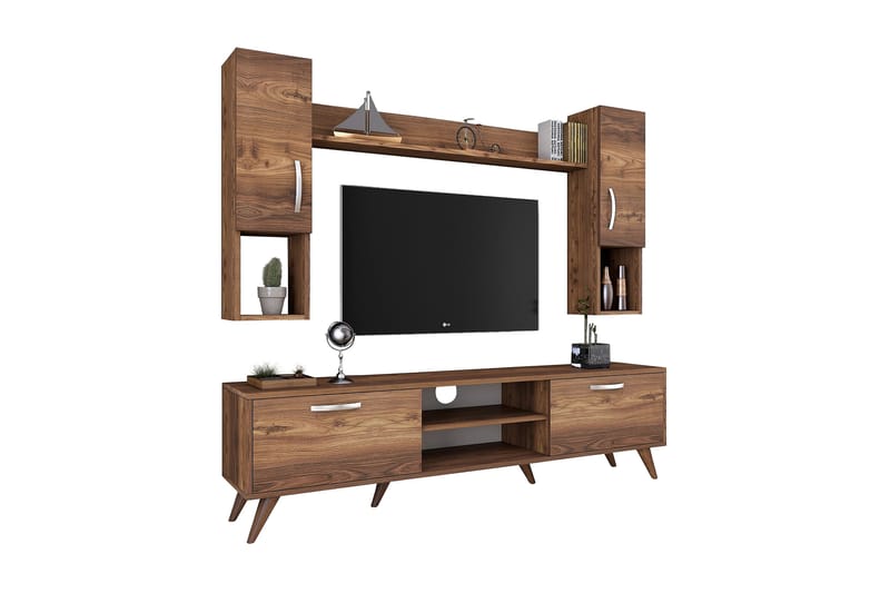 Virkesbo TV-Møbelsett 180 cm - Brun - Møbler - Mediamøbel & tv møbel - TV-møbelsett