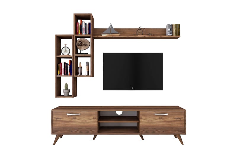 Virkesbo TV-Møbelsett 180 cm - Brun - Møbler - Mediamøbel & tv møbel - TV-møbelsett