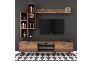 Virkesbo TV-Møbelsett 180 cm - Brun - Møbler - Mediamøbel & tv møbel - TV-møbelsett