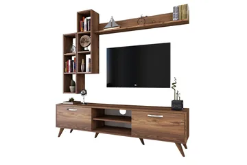 Virkesbo TV-Møbelsett 180 cm - Brun - Møbler - Mediamøbel & tv møbel - TV-møbelsett