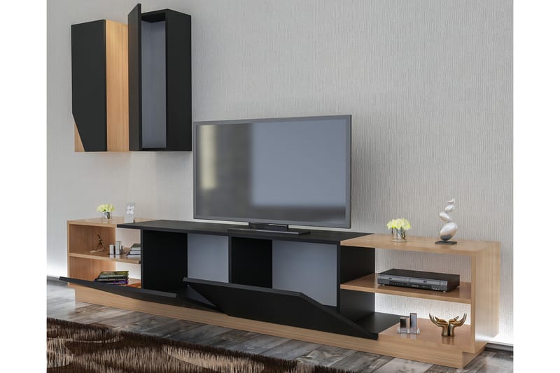 Zebrai TV-benk med Skjult Oppbevaring - TV-møbelsett