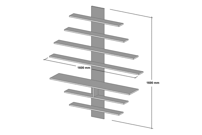 Zebrai Vegghylle for Mediaoppbevaring - Møbler - Mediamøbel & tv møbel - TV-møbelsett