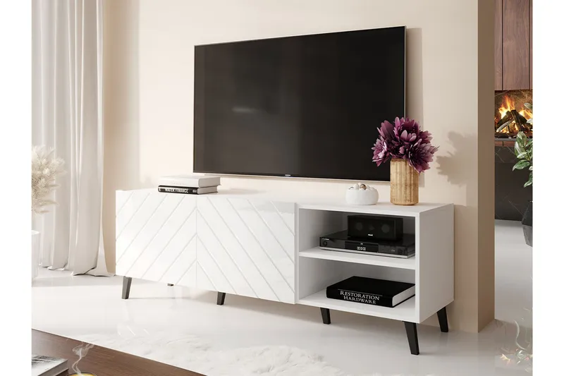 Beto Tv-skap 150 cm - Hvit - Møbler - Mediamøbel & tv møbel - TV-skap