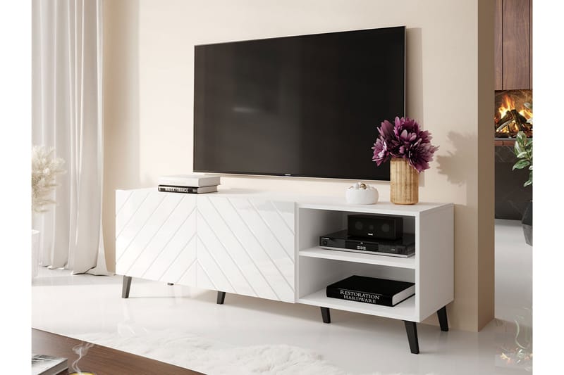 Beto Tv-skap 150 cm - Hvit - Møbler - Mediamøbel & tv møbel - TV-benk & mediabenk