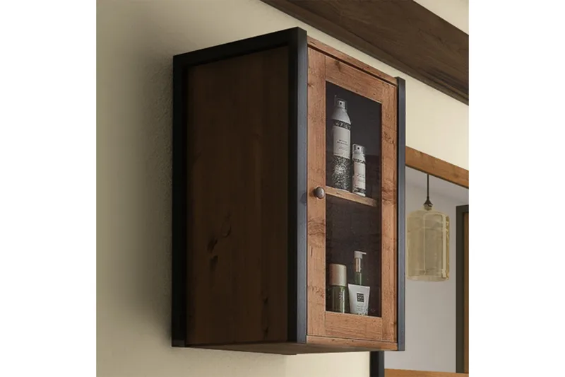 Brayden Skap 33x60 cm - Brun / Svart - Møbler - Mediamøbel & tv møbel - TV-skap