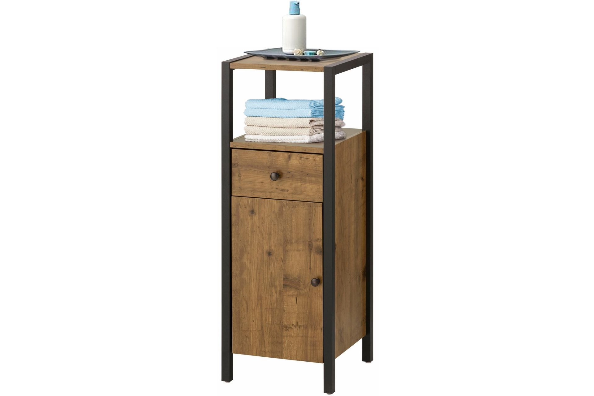 Brayden Skap 33x90 cm - Brun / Svart - Møbler - Mediamøbel & tv møbel - TV-skap