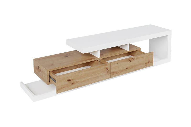 Carbost TV-skap 198 cm - Hvid - Møbler - Mediamøbel & tv møbel - TV-skap