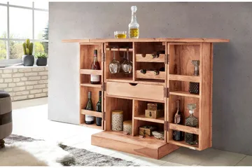 Cluett Barskap - Brun - Husholdning - Bar & vin - Barmøbler