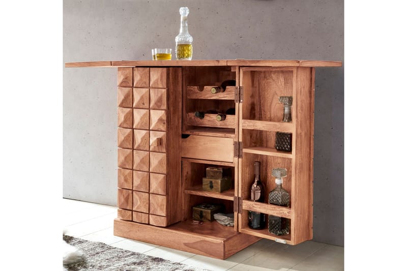Cluett Barskap - Brun - Husholdning - Bar & vin - Barmøbler
