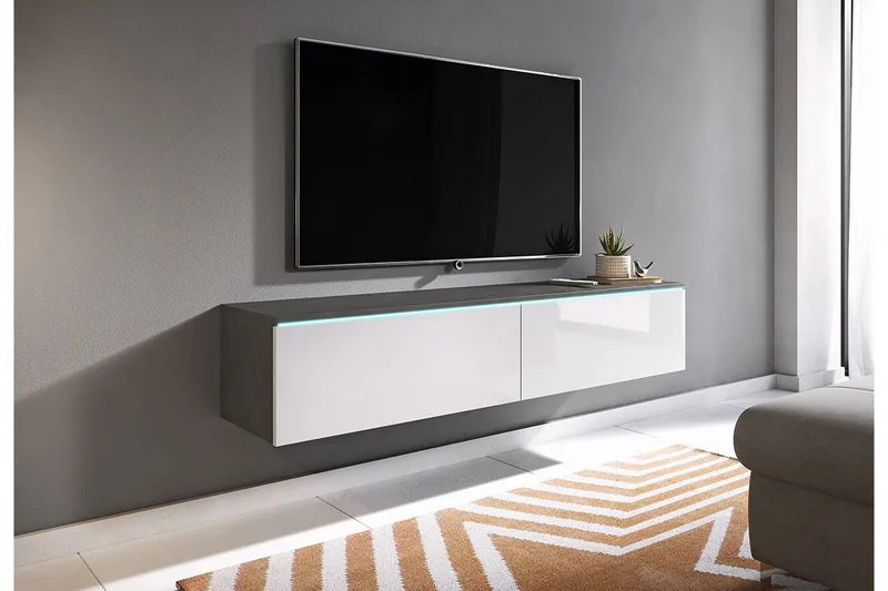 Cuguen Tv-skap 140 cm - Hvit - Møbler - Mediamøbel & tv møbel - TV-benk & mediabenk