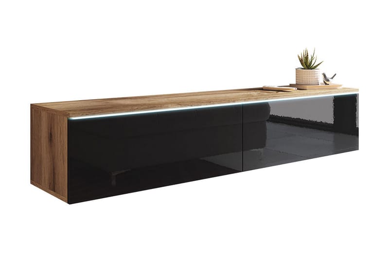 Cuguen Tv-skap 140 cm - Natur/Svart - Møbler - Mediamøbel & tv møbel - TV-skap
