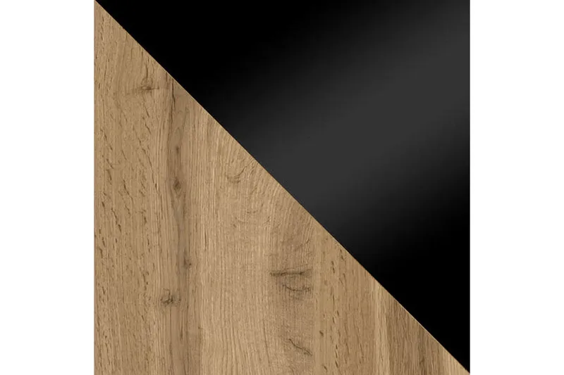 Cuguen Tv-skap 180 cm Hvit LED - Natur/Svart - Møbler - Mediamøbel & tv møbel - TV-skap