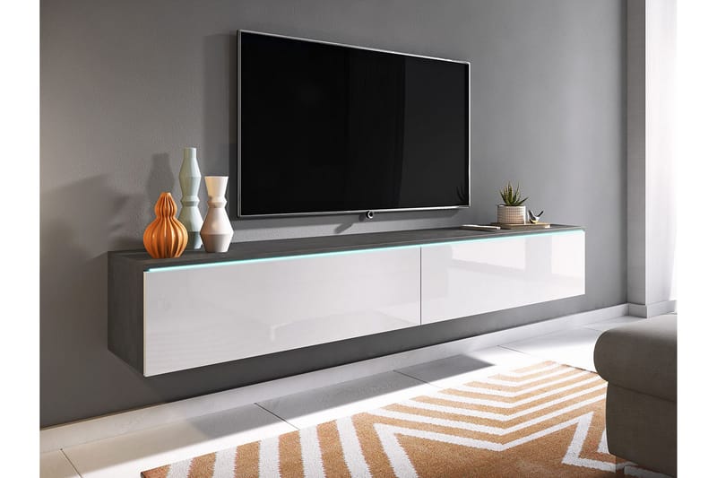 Cuguen Tv-skap 180 cm - Hvit - Møbler - Mediamøbel & tv møbel - TV-skap
