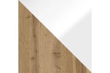 Cuguen Tv-skap 180 cm - Hvit/Natur - Møbler - Mediamøbel & tv møbel - TV-benk & mediabenk