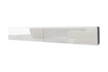 Cuguen Vegghengt TV-benk med oppbevaring 180x32x30 cm